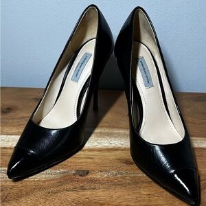 Classique Entier pointed toe leather stilettos size 5.5